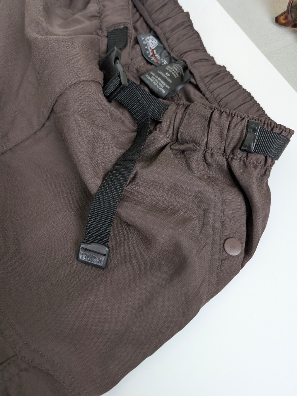2/$25 or 4/$40 Misty Mountain Pants Convertible Shorts Size Small Brown - Picture 6 of 9